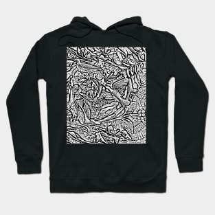 Bird In Tree Relief #2d Hoodie